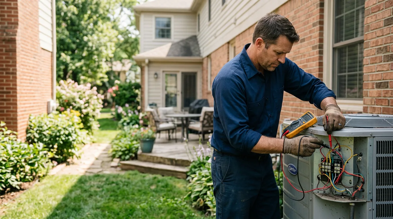 HVAC technician working near Oketo, KS
